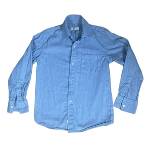 Appaman 8 Long Sleeve Button Down Blue
